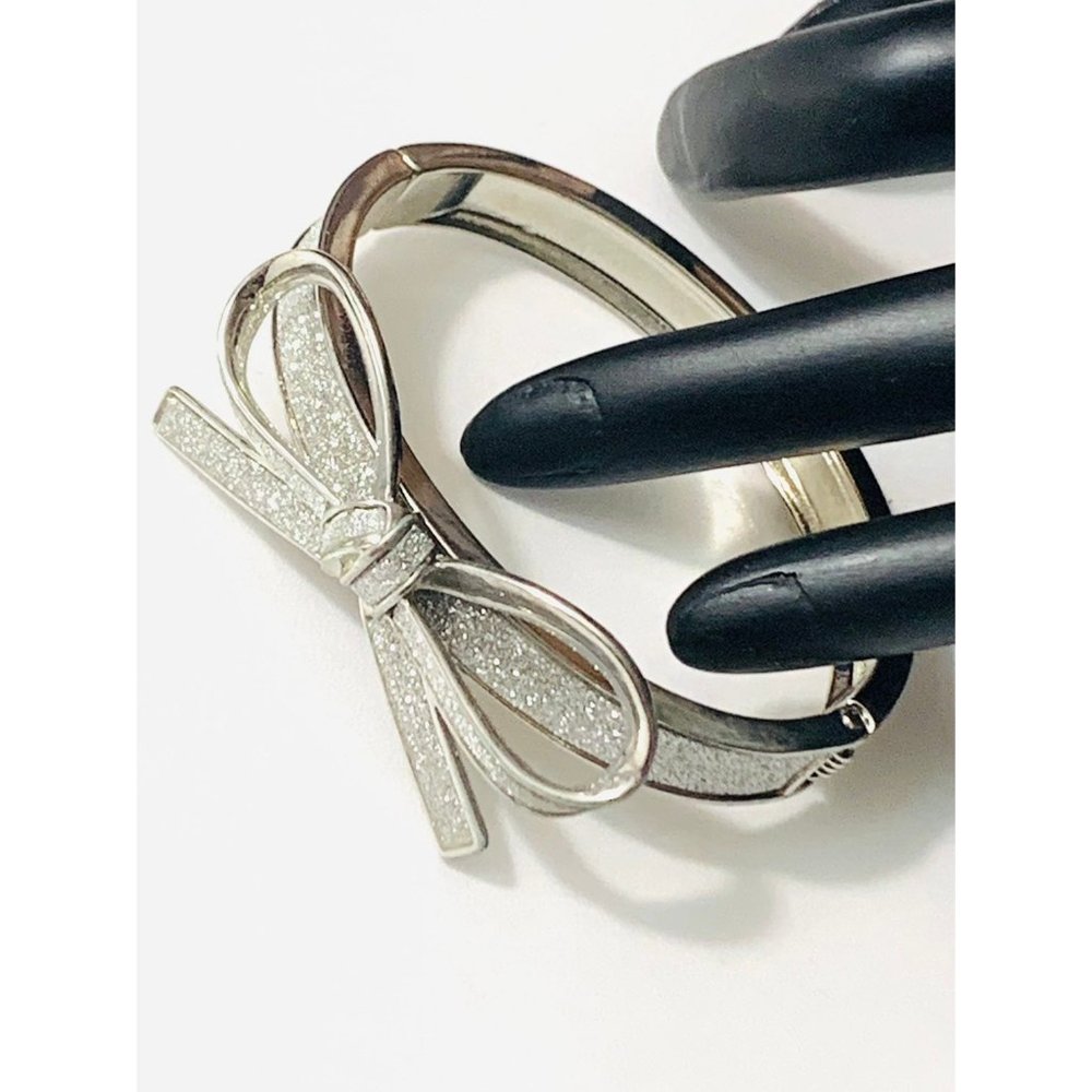 Sparkling Bow Clamper Bracelet
